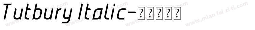 Tutbury Italic字体转换
